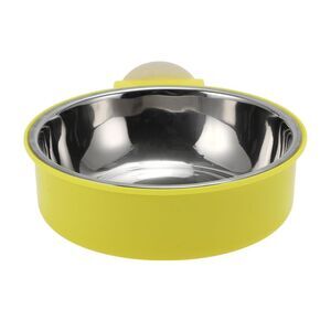 Thickening Hanging Dog Bowl for Indoor and Outdoor Large Yellow